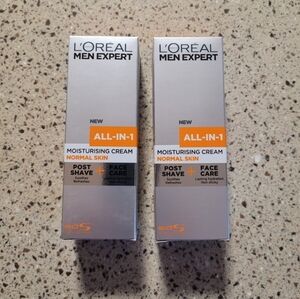 2 L’Oreal Men Expert All In 1 Moisturizing Cream Post Shave Face Care 2.54 Oz